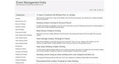 Desktop Screenshot of eventmanagementindia.com
