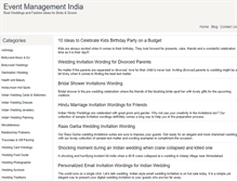 Tablet Screenshot of eventmanagementindia.com